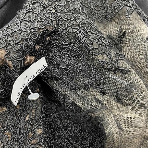 Tadashi Shoji Bataar Embroidered Tulle Crepe Gown Dress Size 6 - Picture 12 of 14